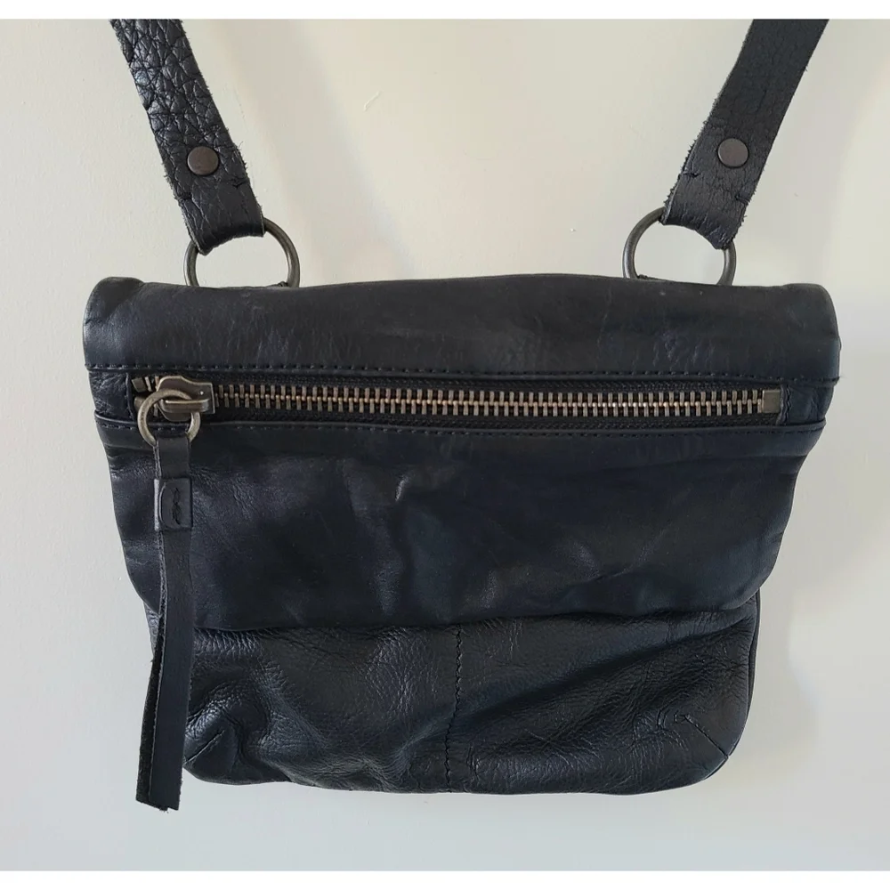Vintage ALLSAINTS Leather Crossbody - Black - Picture 3 of 4